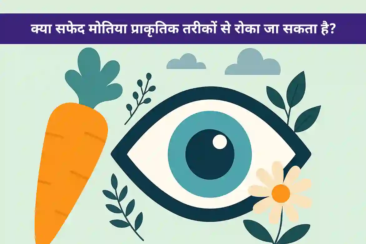 क्या सफेद मोतिया प्राकृतिक तरीकों से रोका जा सकता है