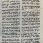 Cataract a majorblindness causein India: Expert